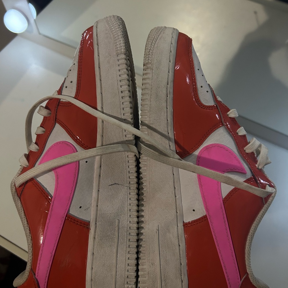 Stylish Women's Red and Pink Sneakers